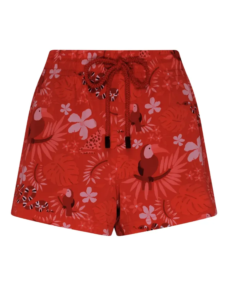 Vilebrequin Fabya Papel de Embrulho Badeshorts - Rot Rot