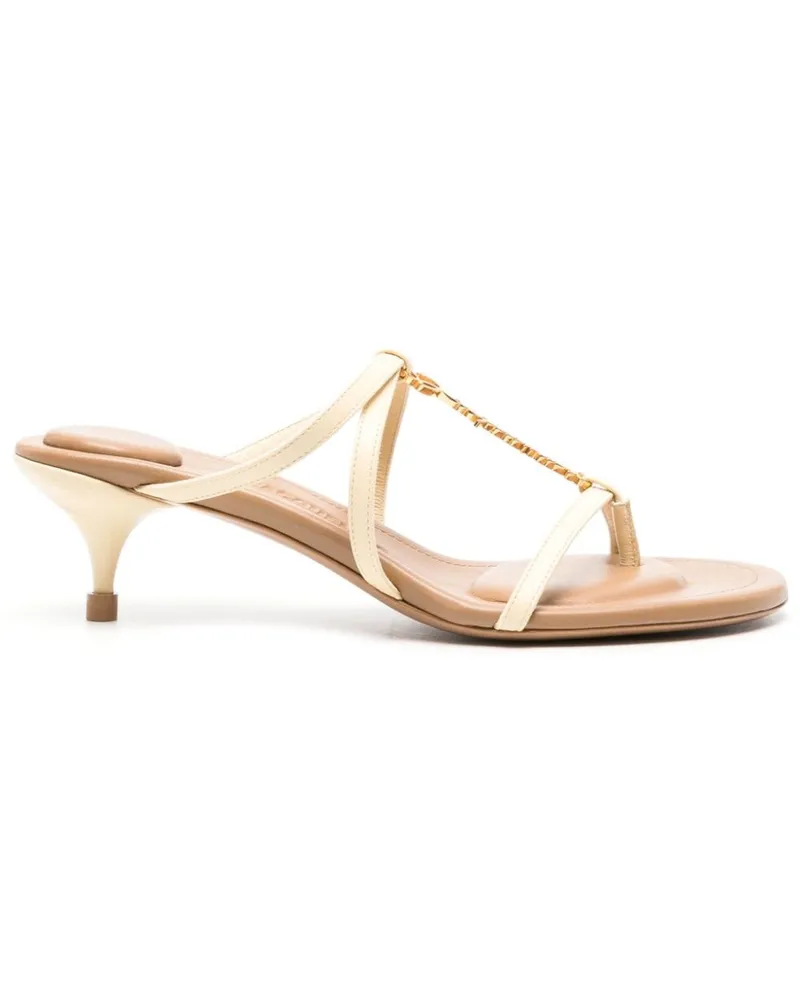 Jacquemus Les Sandales Pralu Mules 40mm - Nude Nude