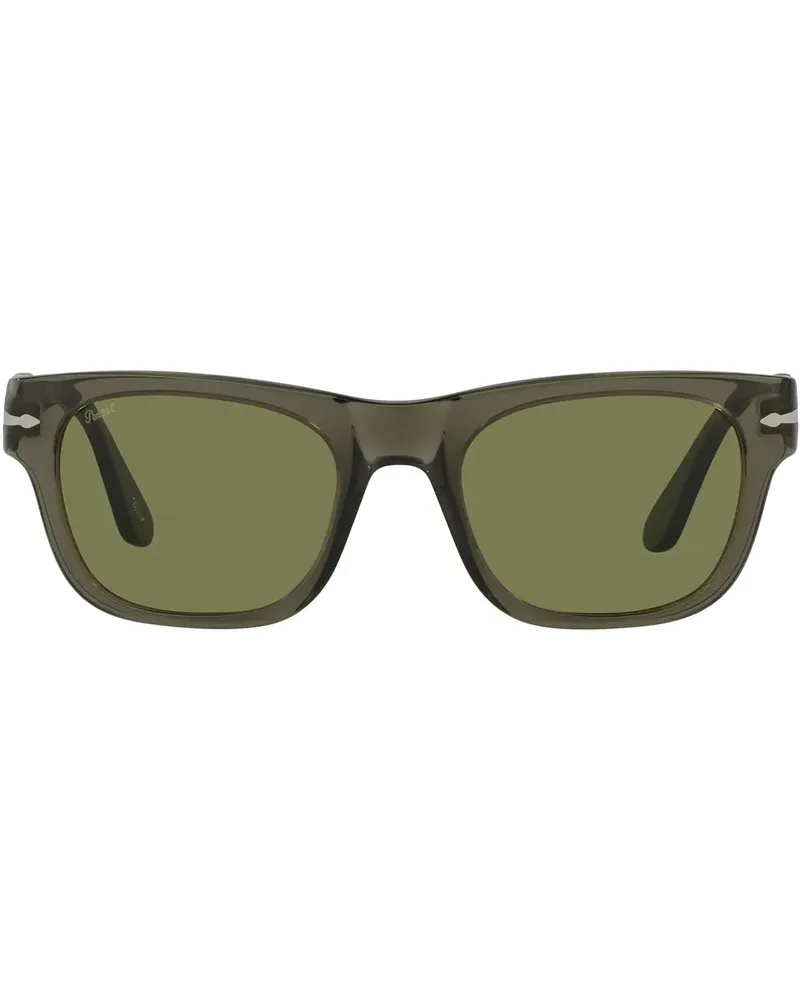 Persol Sonnenbrille mit eckigem Gestell - Grün Grün