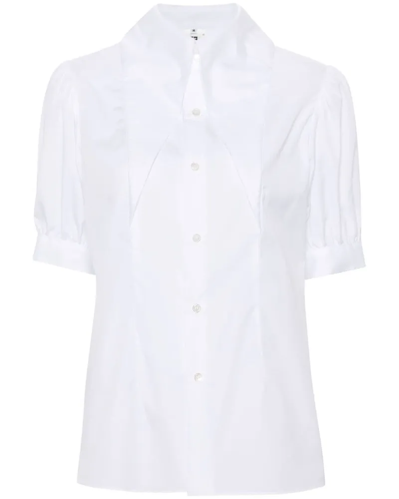 Noir Kei Ninomiya Hemd mit Puffärmeln Weiß