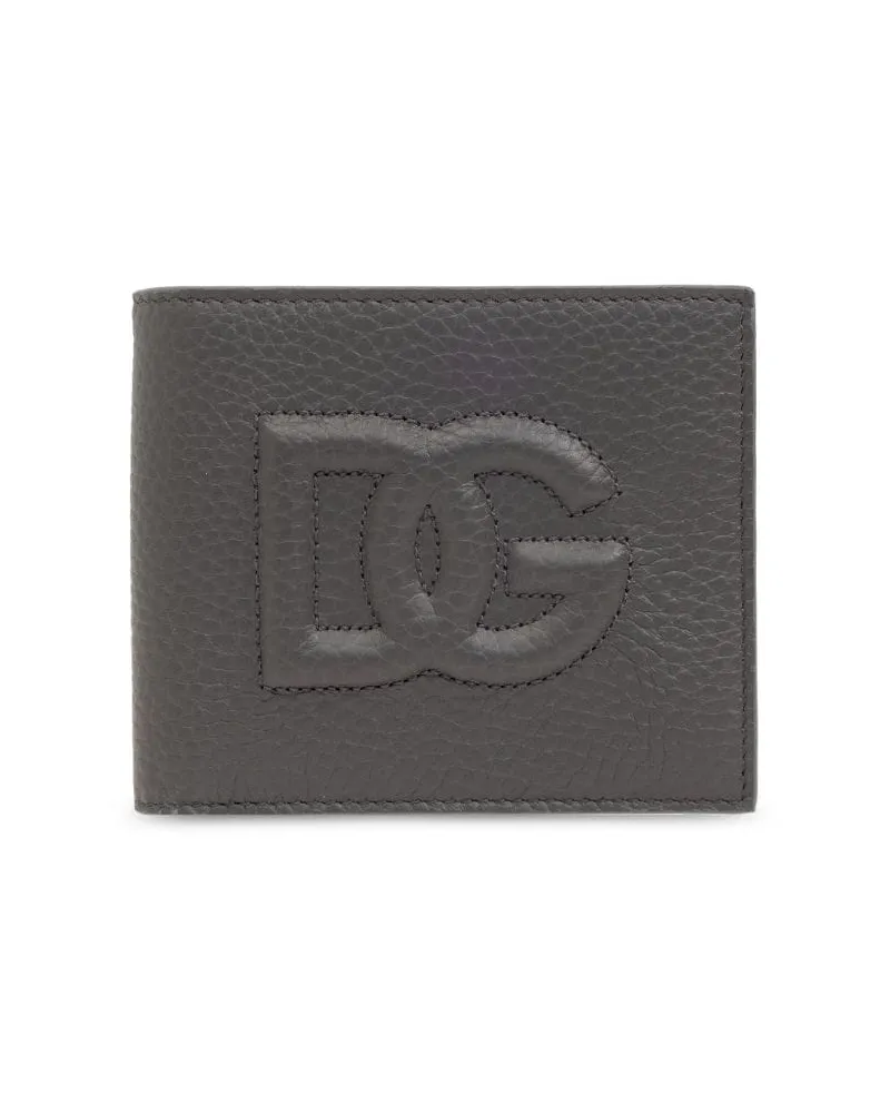 Dolce & Gabbana Portemonnaie mit Logo-Prägung - Grau Grau