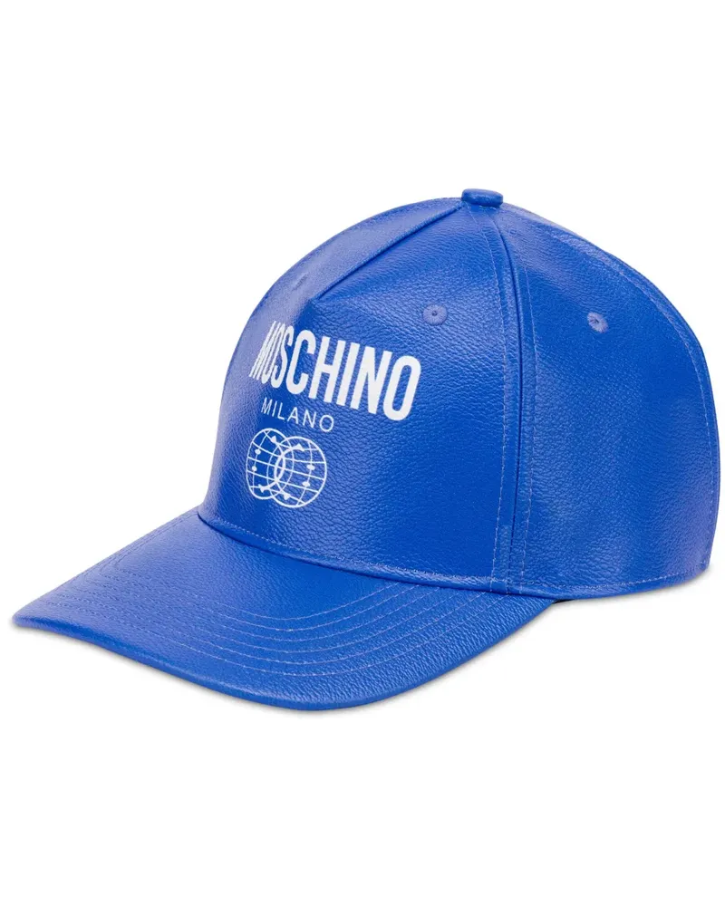 Moschino Baseballkappe mit Logo-Print - Blau Blau
