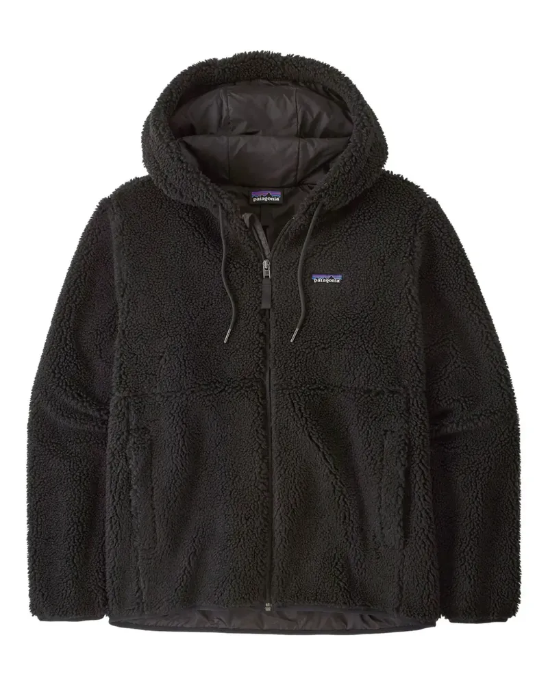 Patagonia Kapuzenjacke aus Fleece - Schwarz Schwarz