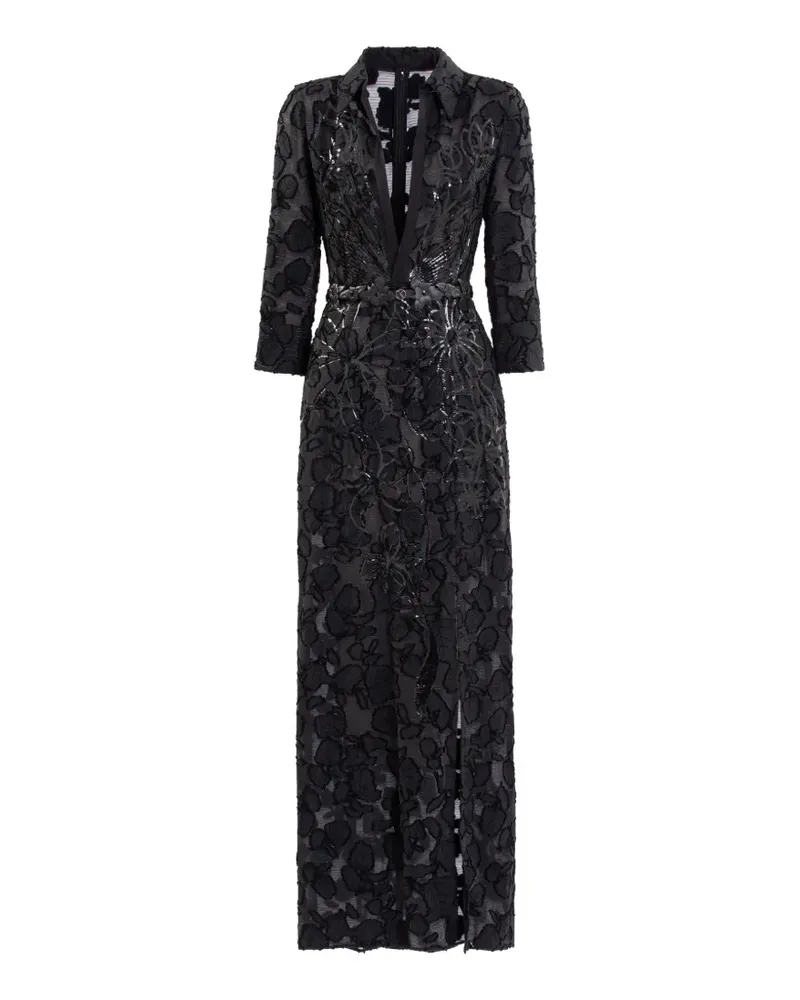 Saiid Kobeisy Klassisches Maxikleid - Schwarz Schwarz