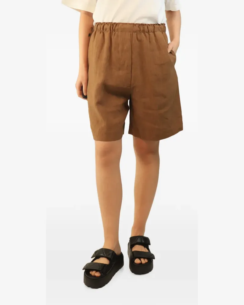 Margaret Howell elasticated-waist shorts - Braun Braun
