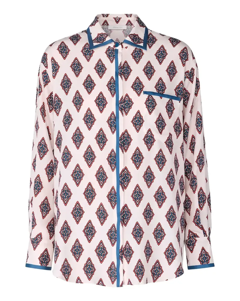 For Restless Sleepers Aion geometric-print shirt - Weiß Weiß