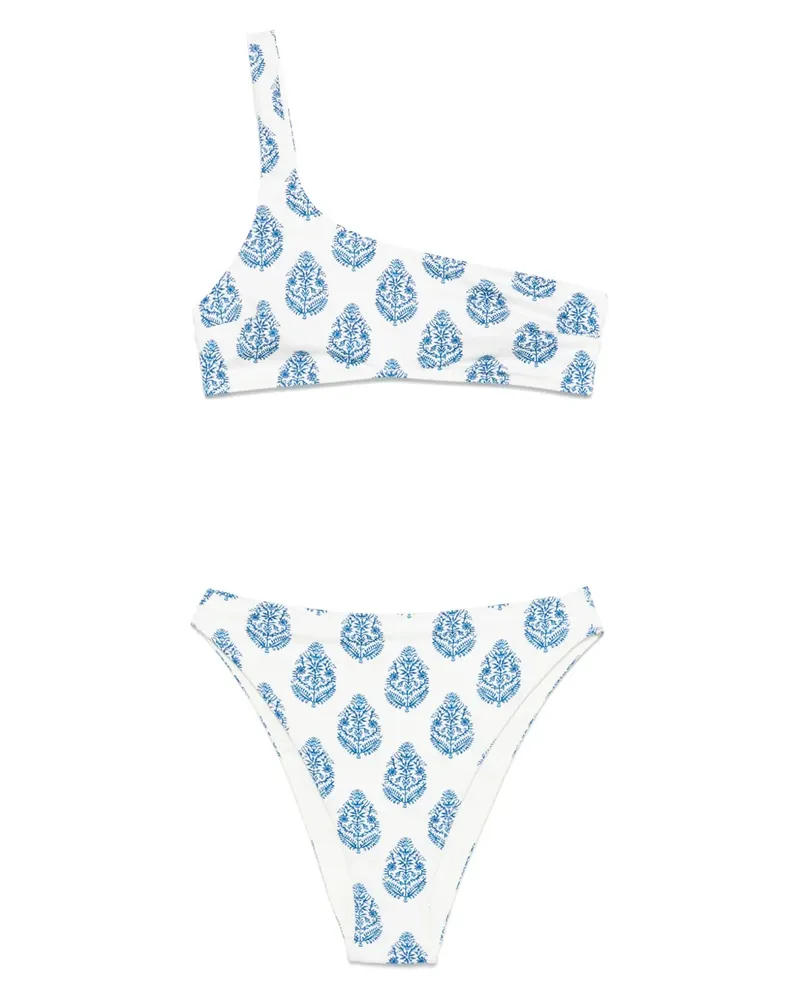 MC2 Saint Barth Bikini mit Print - Weiß Weiß