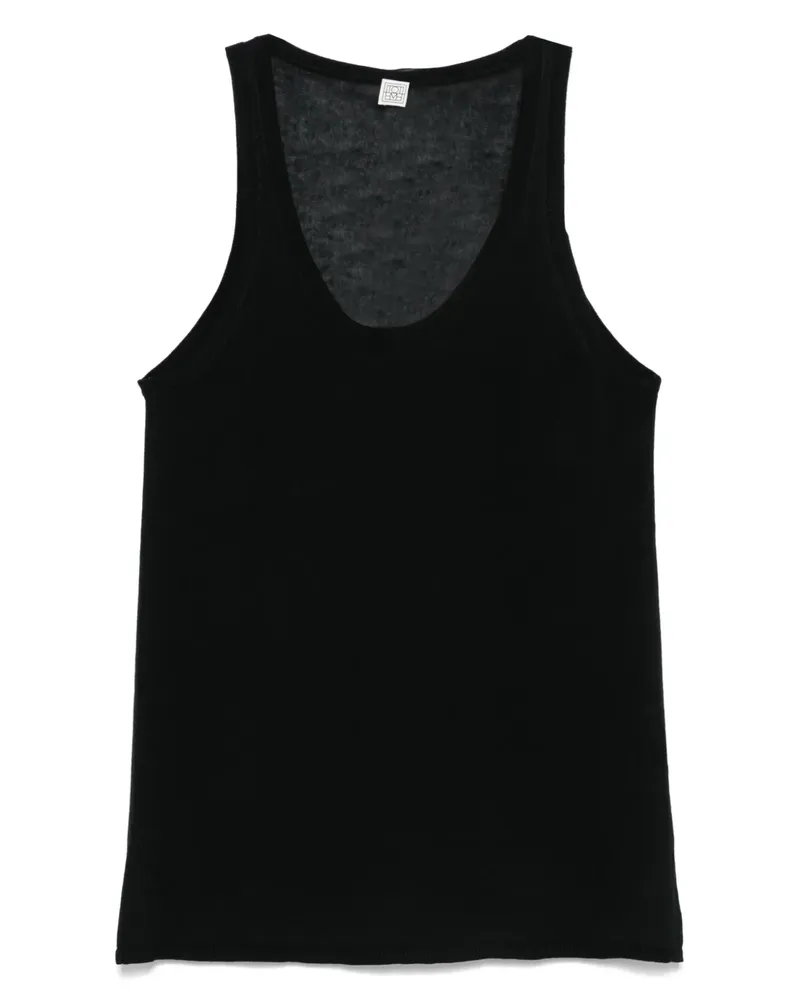 Totême Gestricktes Tanktop - Schwarz Schwarz