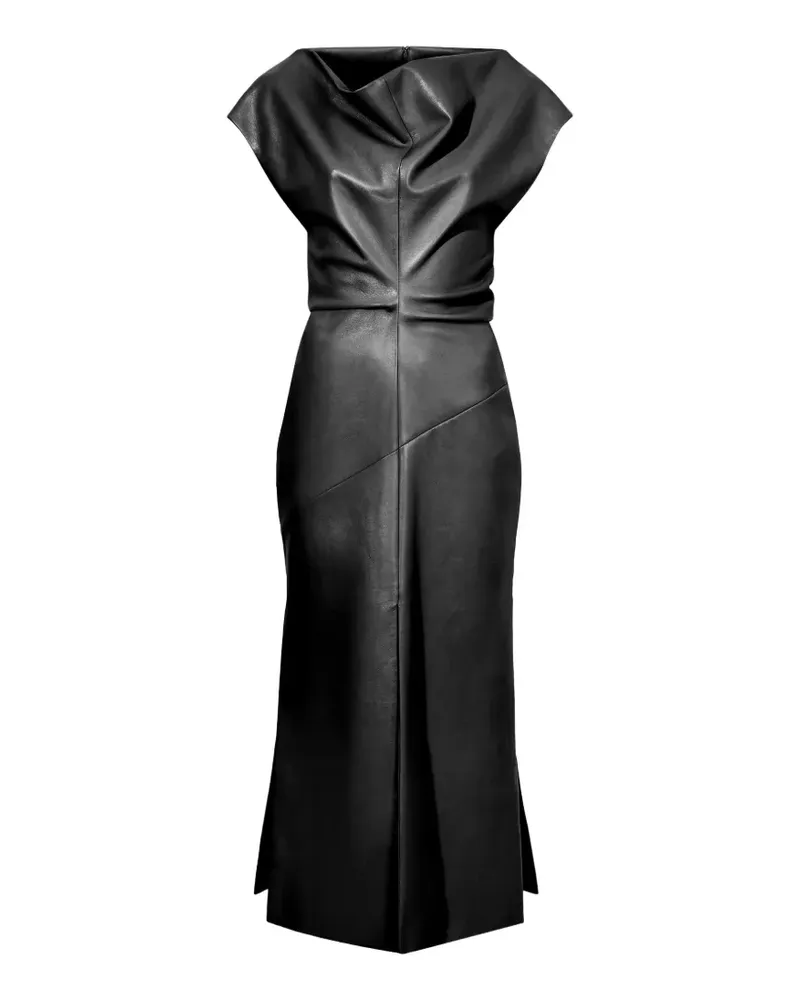 Proenza Schouler Rosa dress in smooth leather - Schwarz Schwarz