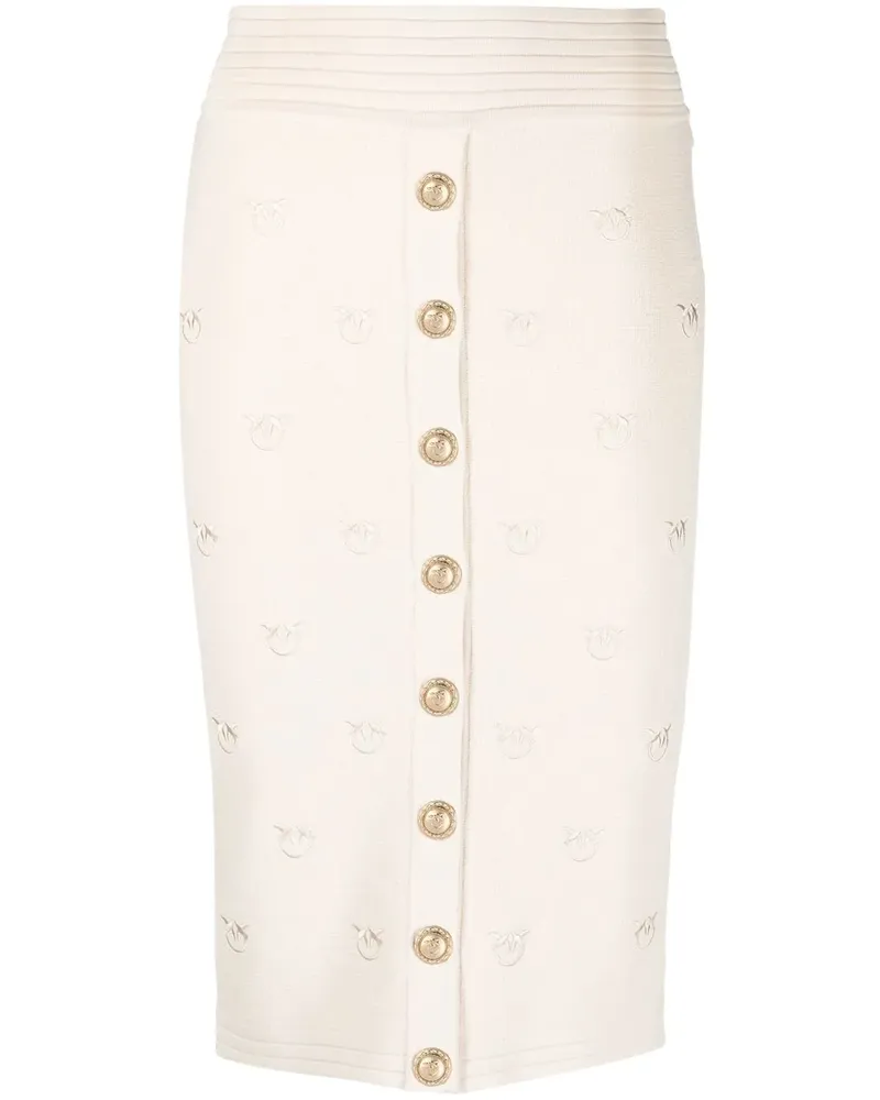 Pinko Gestrickter Midirock - Nude Nude