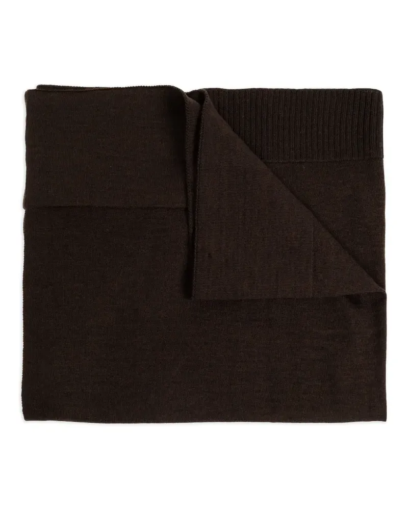 Christophe Lemaire Gerippter Schal - Braun Braun