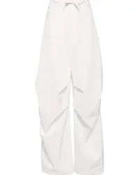 Maison Margiela Hose mit weitem Bein Weiß