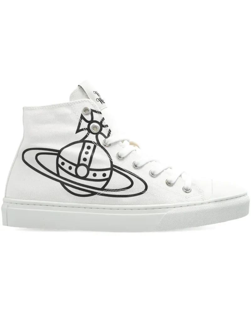 Vivienne Westwood orb-logo high-top trainers - Weiß Weiß