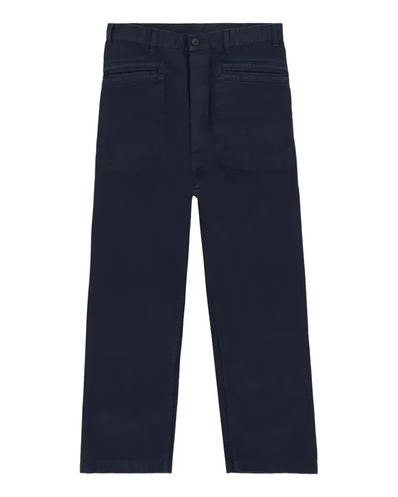 Fortela Nemo herringbone patch trousers - Blau Blau