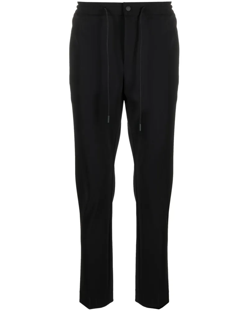 PT TORINO Halbhohe Cropped-Hose mit Tapered-Bein - Schwarz Schwarz