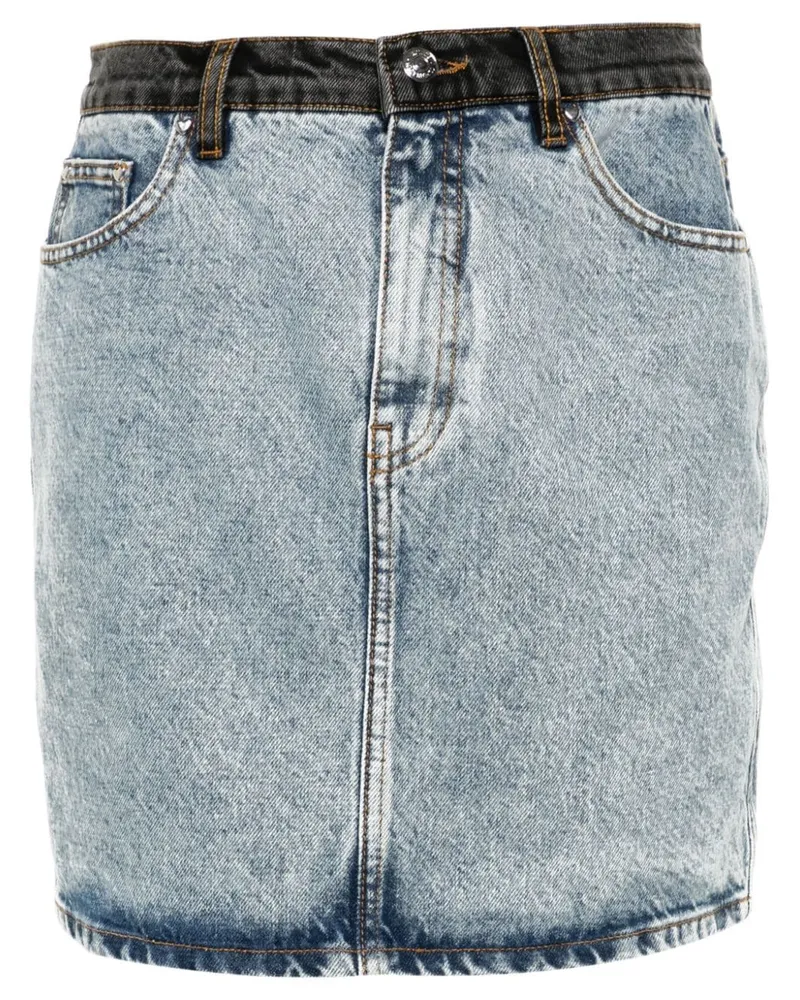 ROTATE Birger Christensen Minirock im Patchwork-Look - Blau Blau