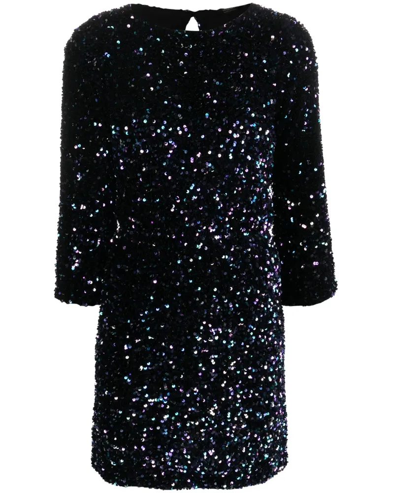 Seventy Minikleid mit Pailletten - Schwarz Schwarz