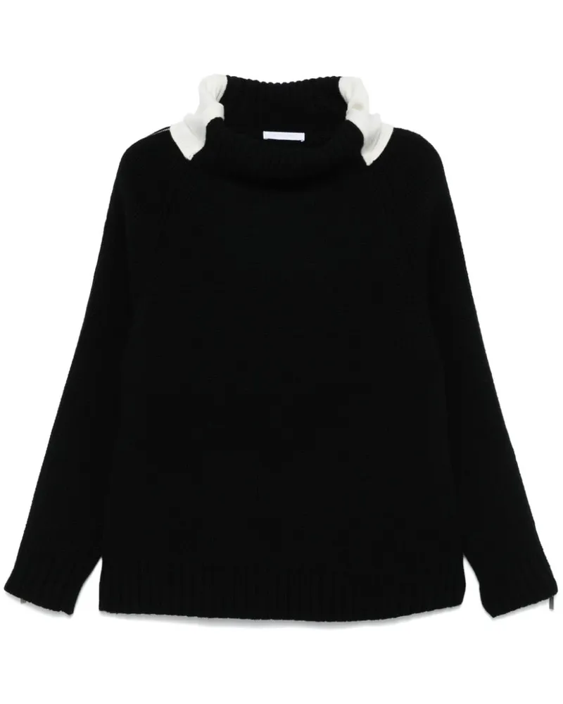 Helmut Lang Pullover mit Rollkragen - Schwarz Schwarz
