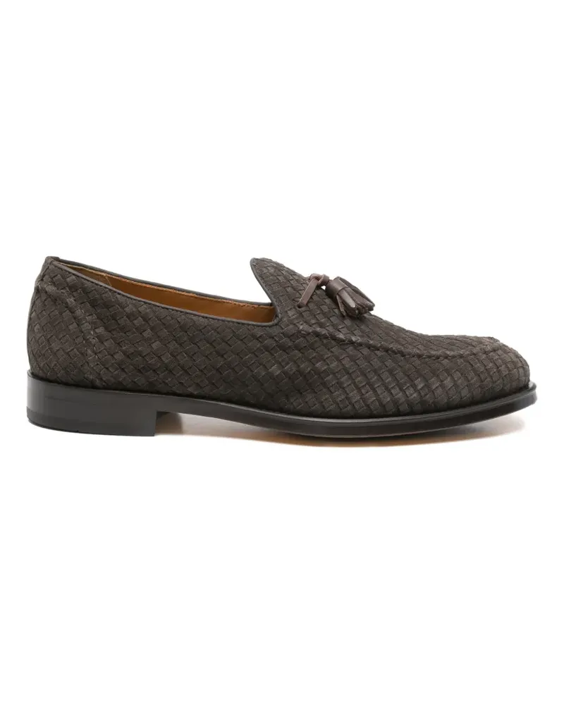 Doucal´s woven tassel loafers - Braun Braun