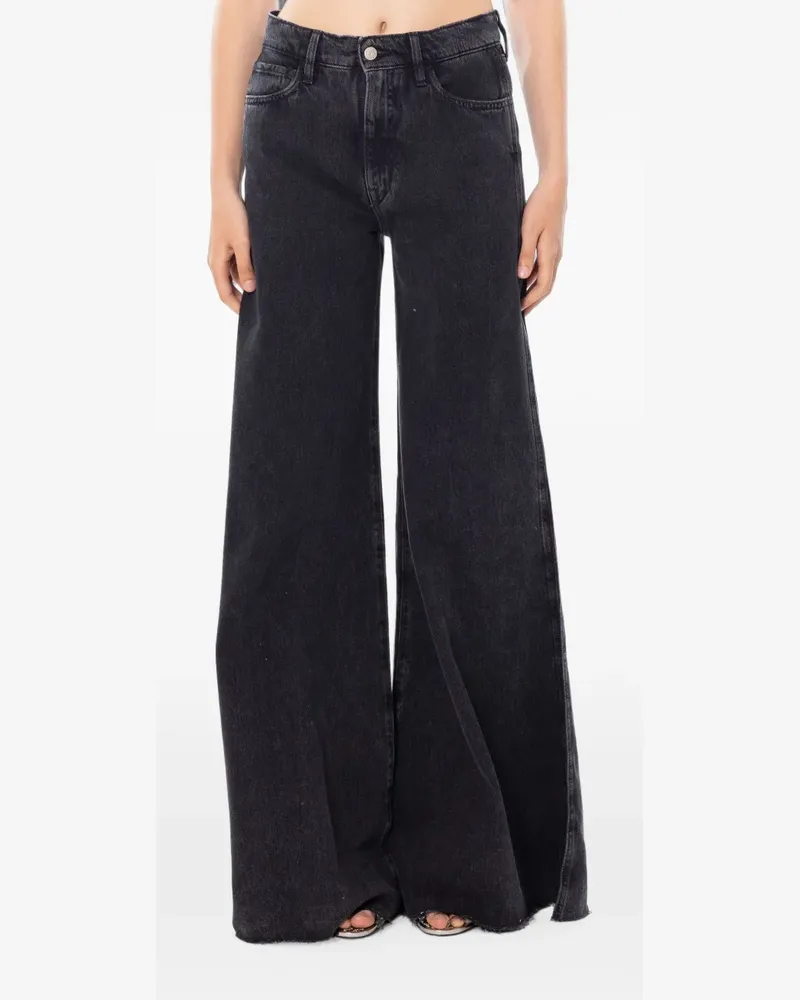 Cycle Asia Wide-Leg-Jeans - Schwarz Schwarz