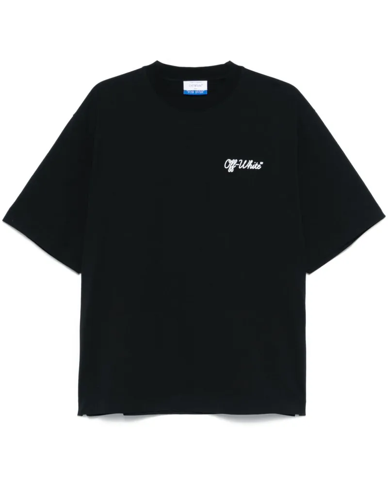 OFF-WHITE Script T-Shirt - Schwarz Schwarz