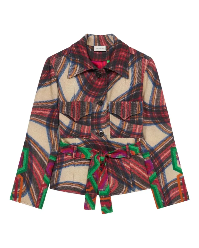 Pierre-Louis Mascia Jacke im Patchwork-Design - Rot Rot