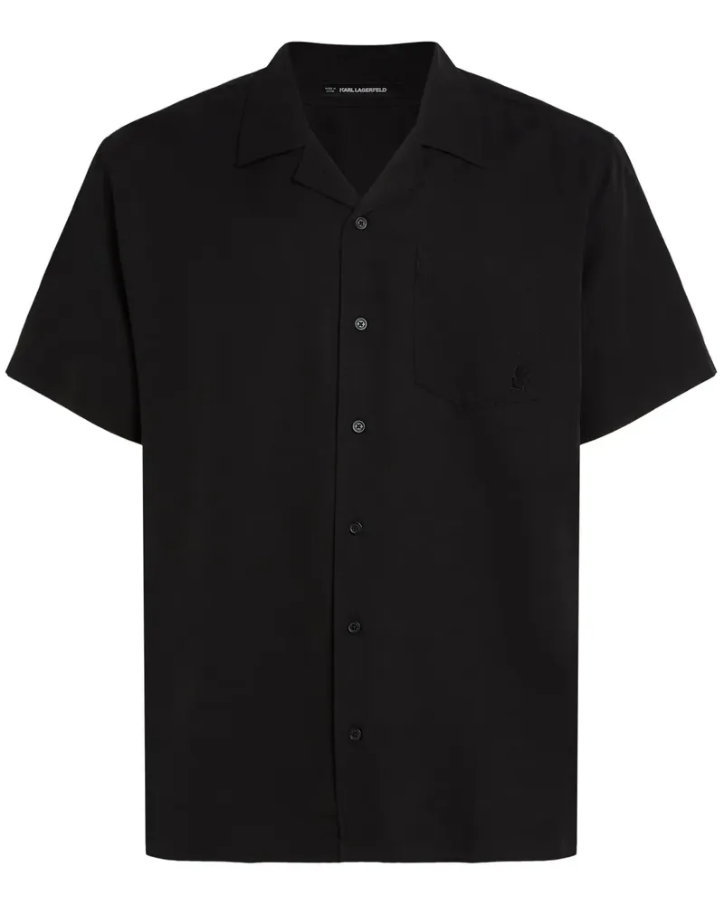 Karl Lagerfeld Kameo Hemd - Schwarz Schwarz