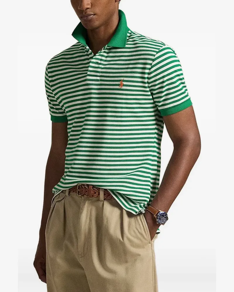 Ralph Lauren striped logo polo shirt - Grün Grün