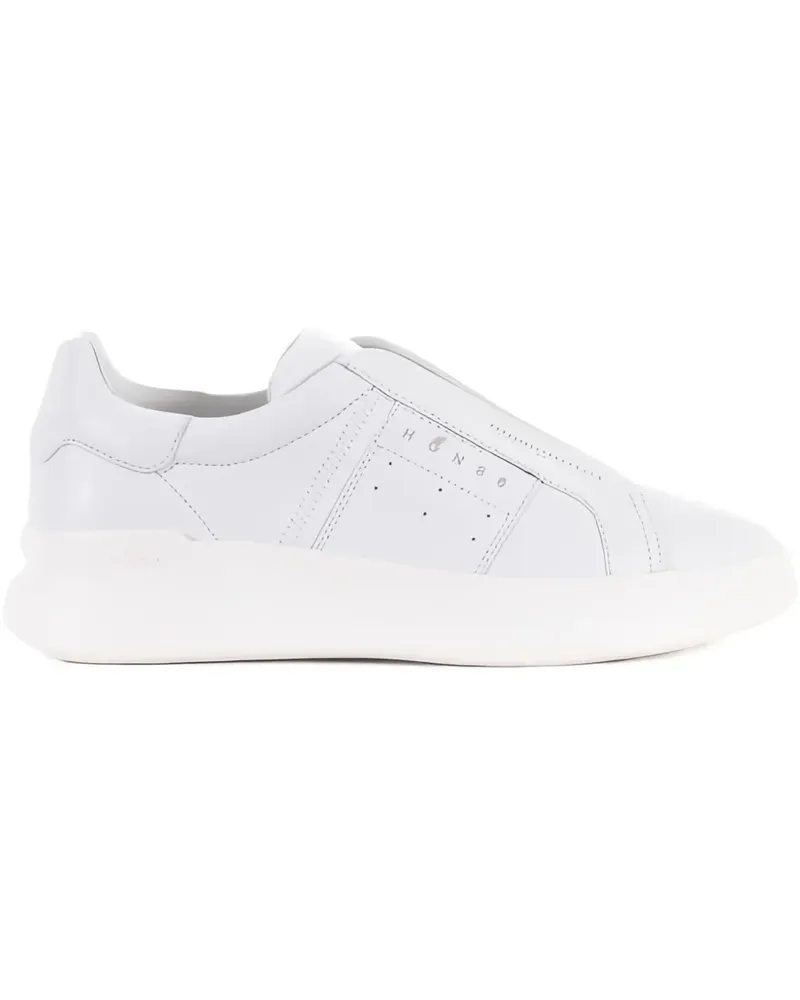 Hogan Slip-On-Sneakers aus Leder - Weiß Weiß