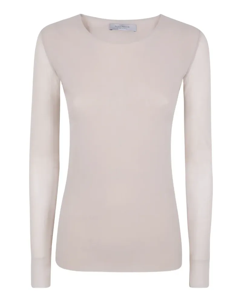 D.EXTERIOR sheer-panel top - Nude Nude