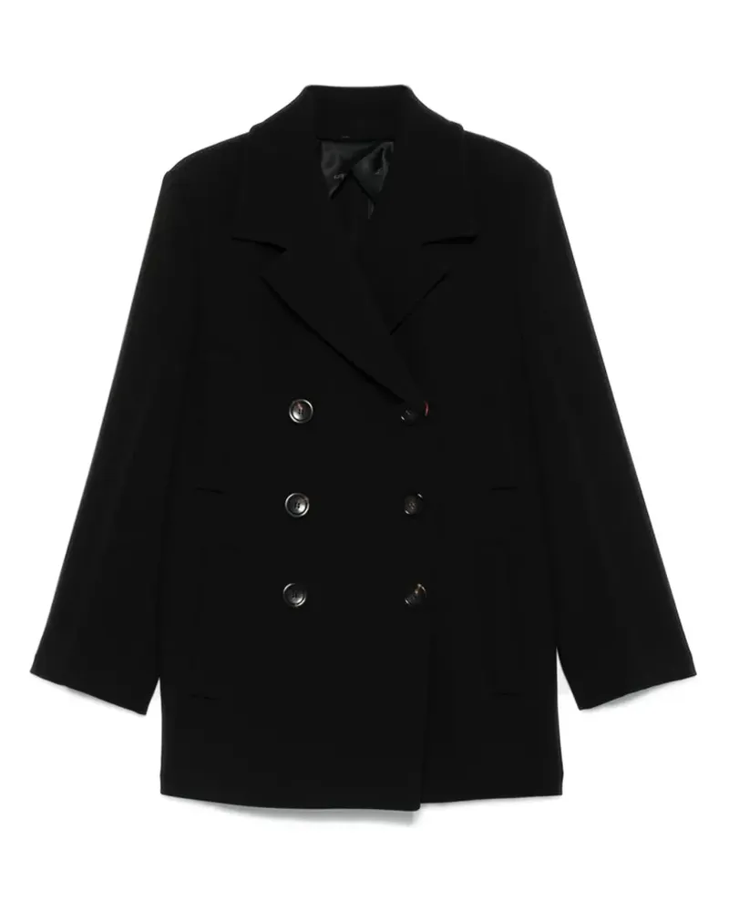 Max Mara Doppelreihiges Sakko - Schwarz Schwarz