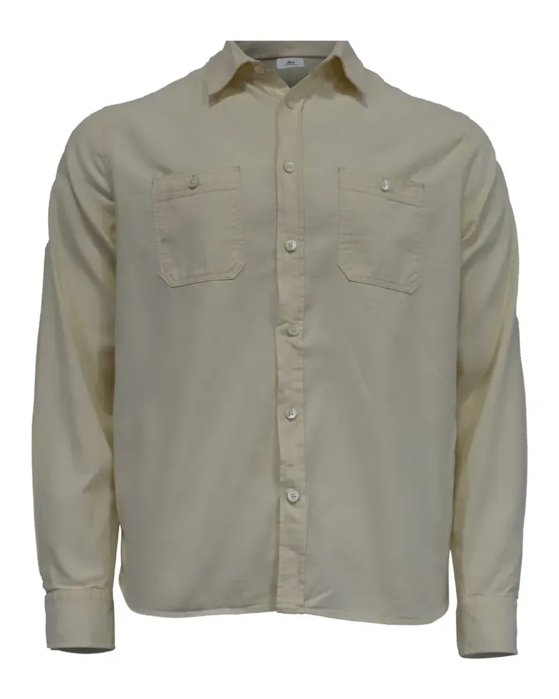 MR P. buttoned flap-pocket long-sleeve shirt - Nude Nude