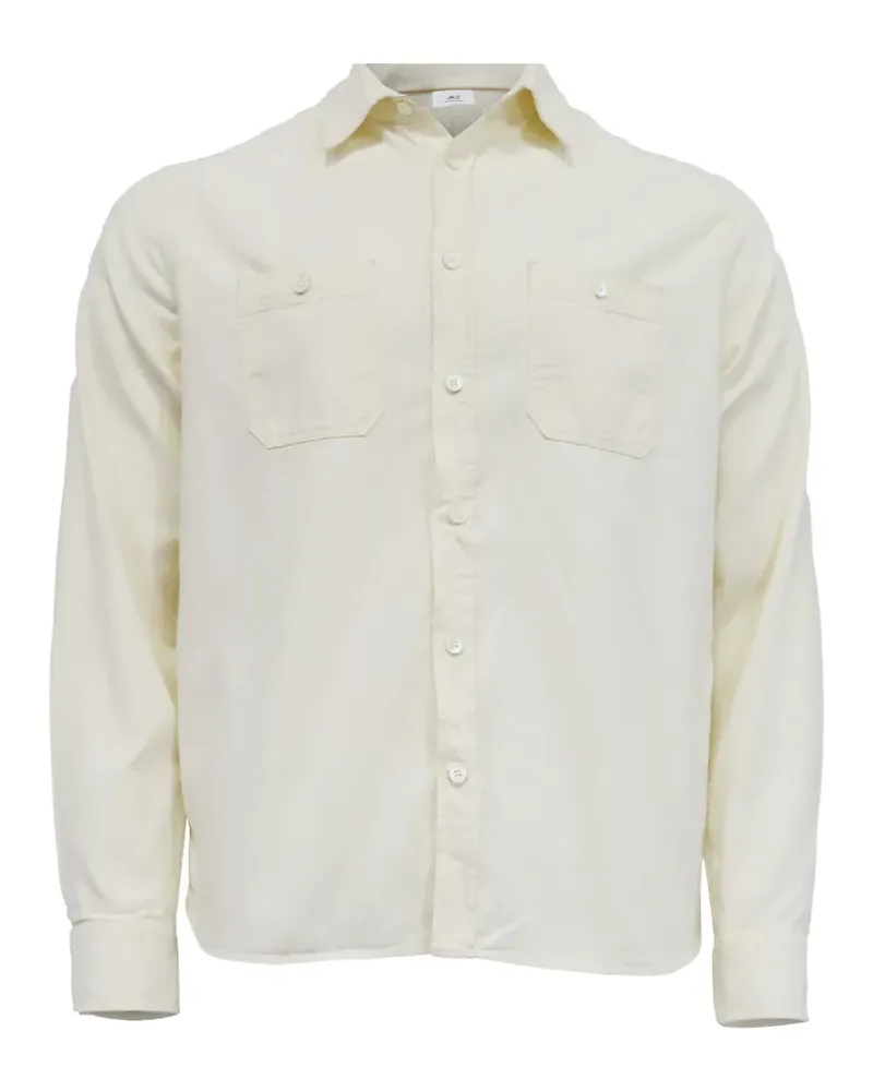 MR P. Langärmeliges Hemd mit Klappentasche - Nude Nude