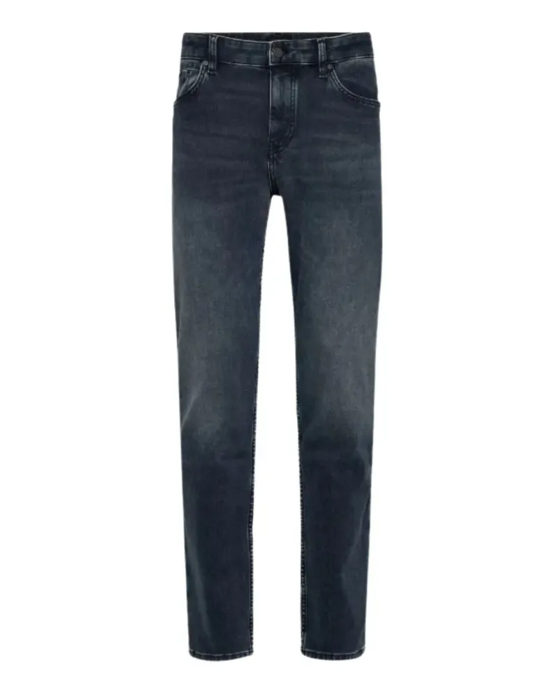 HUGO BOSS faded-effect straight-leg jeans - Blau Blau
