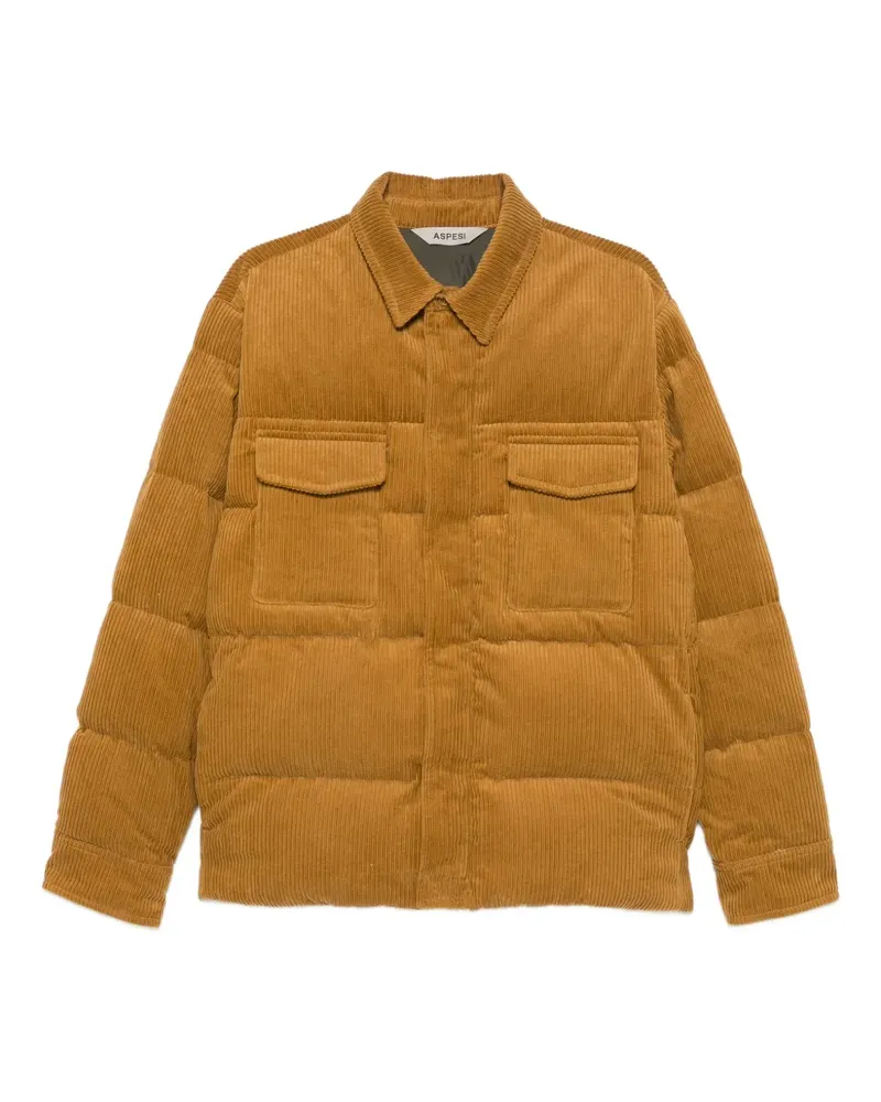 ASPESI Bomberjacke aus Cord mit Klappentaschen - Braun Braun