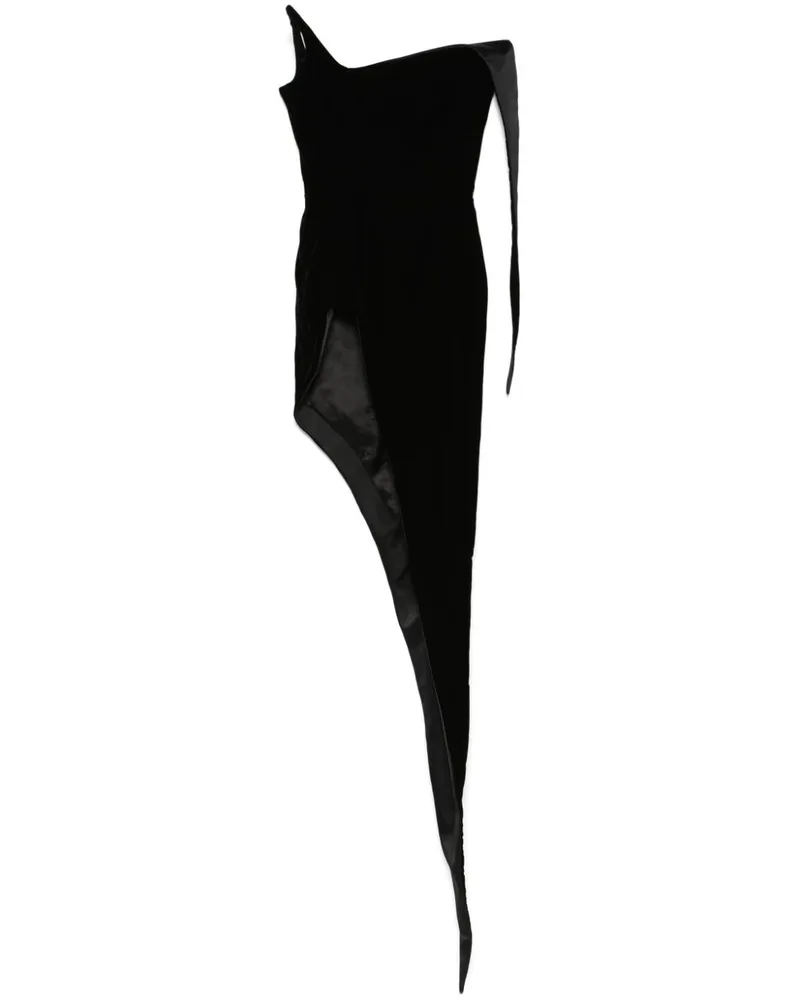 Thierry Mugler Spiky Midikleid - Schwarz Schwarz