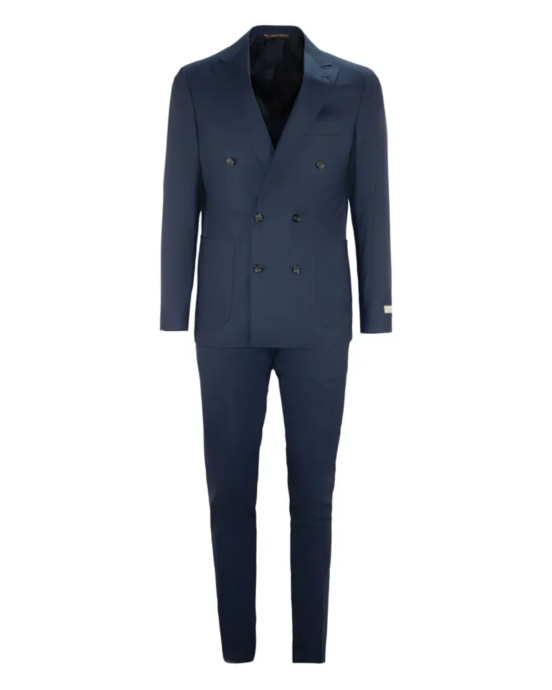 Canali Doppelreihiger Anzug - Blau Blau