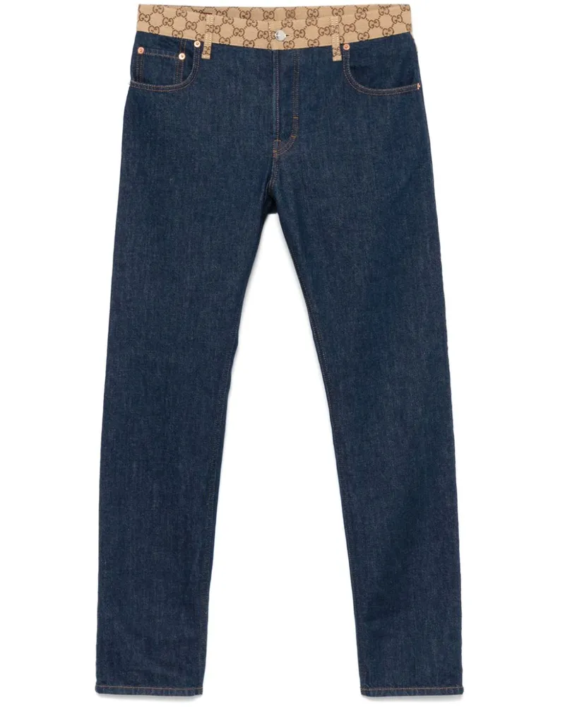Gucci Klassische Tapered-Jeans - Blau Blau