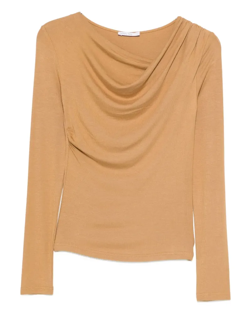 Patrizia Pepe asymmetrical blouse - Nude Nude