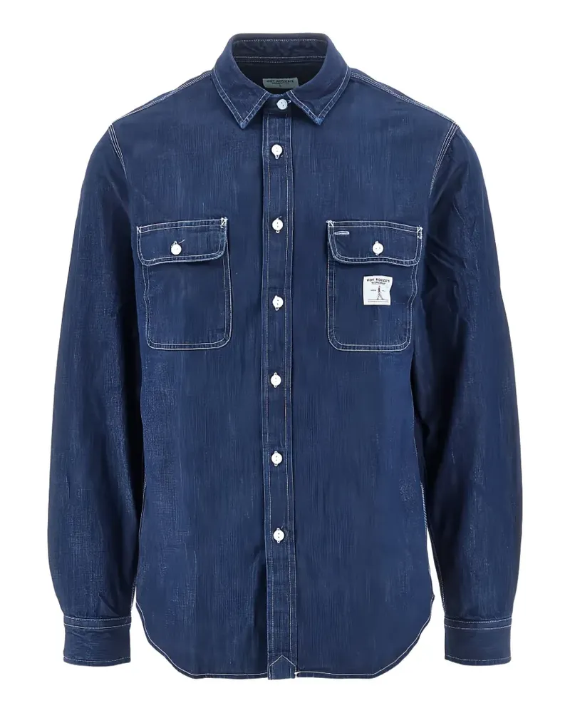 Roy Roger's logo pocket shirt - Blau Blau