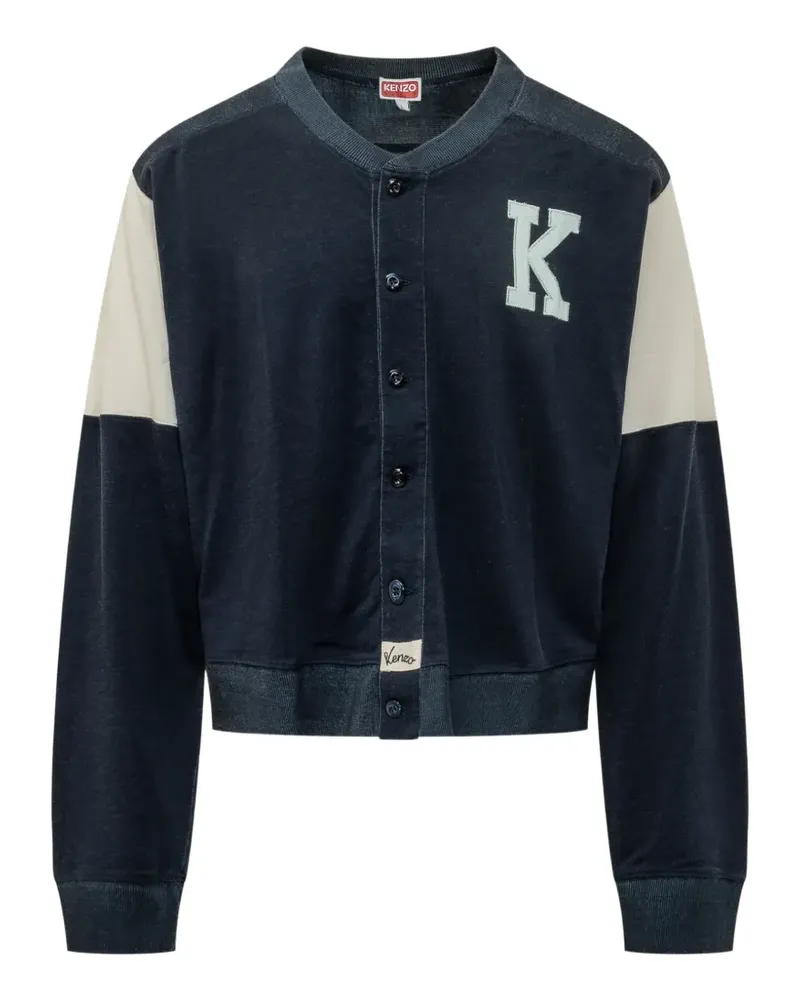 Kenzo Sweatshirt in Colour-Block-Optik - Blau Blau