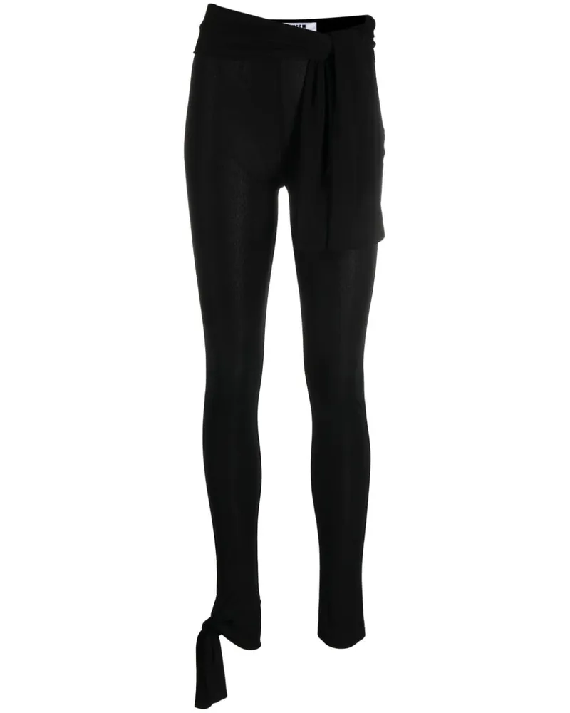 MSGM Sheer-Leggings - Schwarz Schwarz