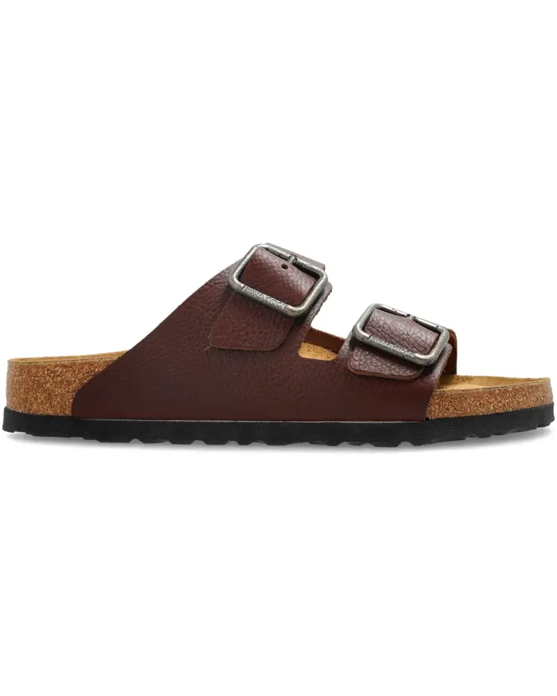 Birkenstock Arizona Pantoletten mit Schnallen - Braun Braun