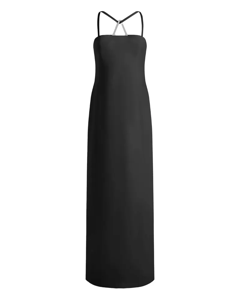 16ARLINGTON Ilian Abendkleid aus Krepp - Schwarz Schwarz