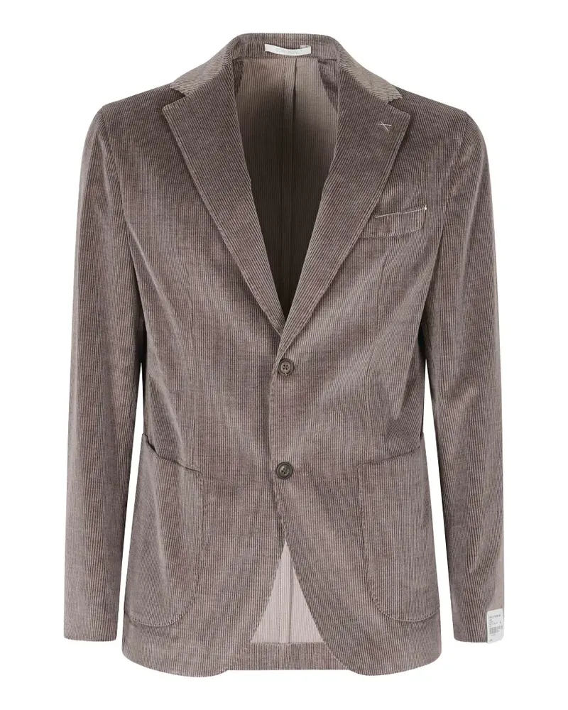 Eleventy corduroy single-breasted blazer - Braun Braun