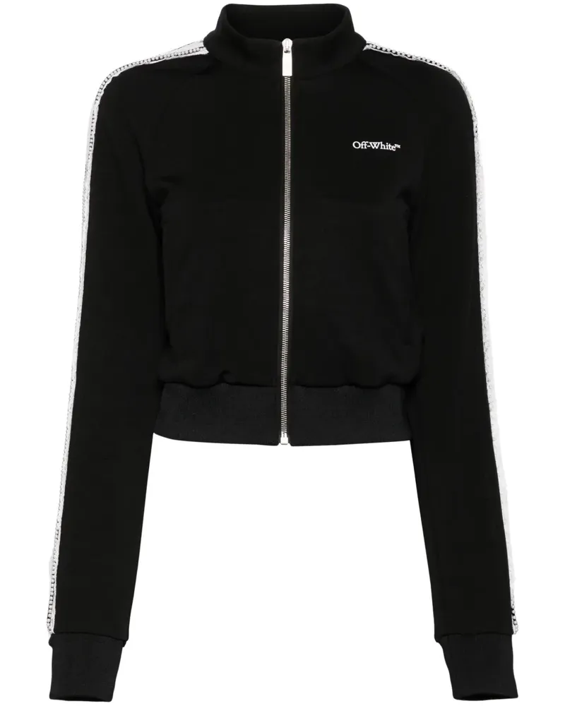 OFF-WHITE Sportjacke mit Logo-Print - Schwarz Schwarz