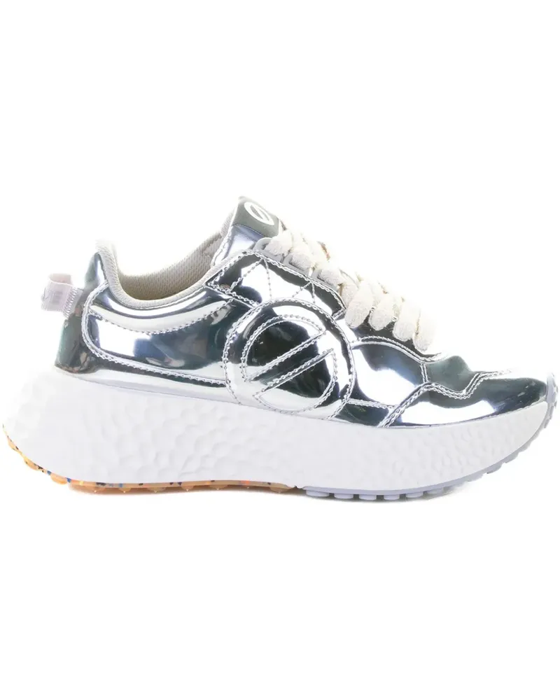 No Name Sneakers mit Schnürung - Silber Silber