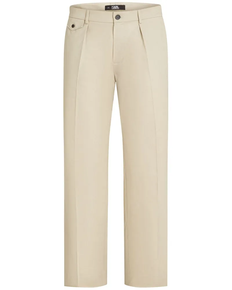 Karl Lagerfeld Chino mit geradem Bein - Nude Nude