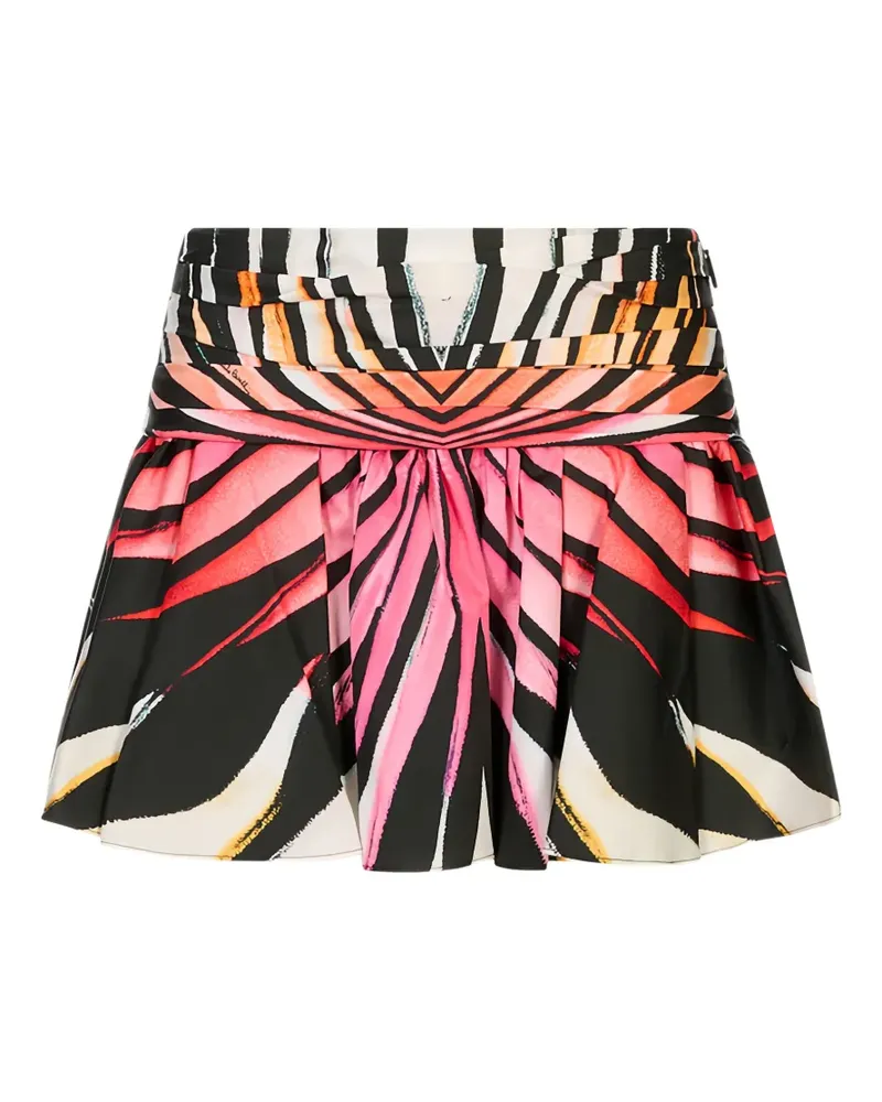 Roberto Cavalli Ray Of Paradise pleated mini skirt - Schwarz Schwarz