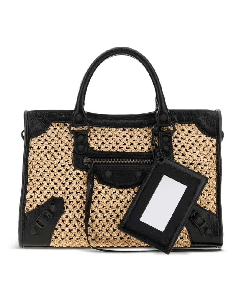 Balenciaga Le City woven tote bag - Braun Braun